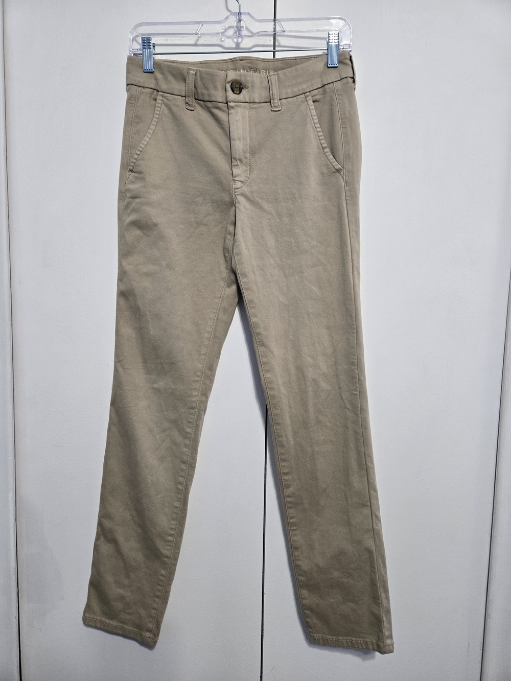 American Eagle Skinny Khaki Pants Women's Size 6 Beige Stretch‎ Chinos